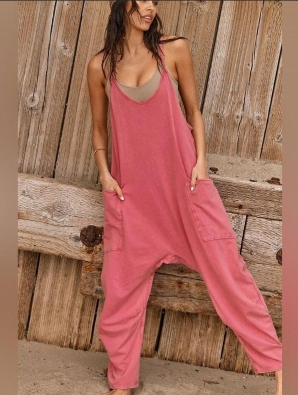 Fp Movement Hot Shot Onesie in Dusty Rose Size XS